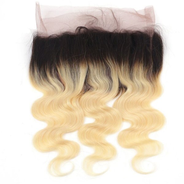 Heaven Sent Hair 1B/613 Ombre 360 Lace Frontal Virgin Human Hair