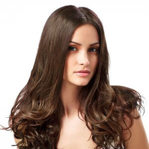 Custom Colored Double Drawn Clip-In Dark Hair Extensions